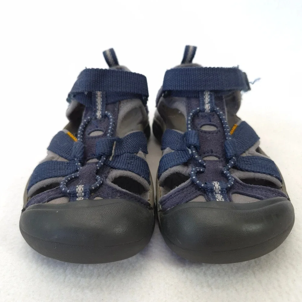 Keen Newport H2 Kids Navy Blue Sport Sandals Hook and Loop 1022839 Size 11